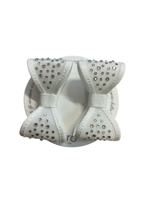 Mollettina fiocchi swarovski Rò Rò | MO SW 421BIA